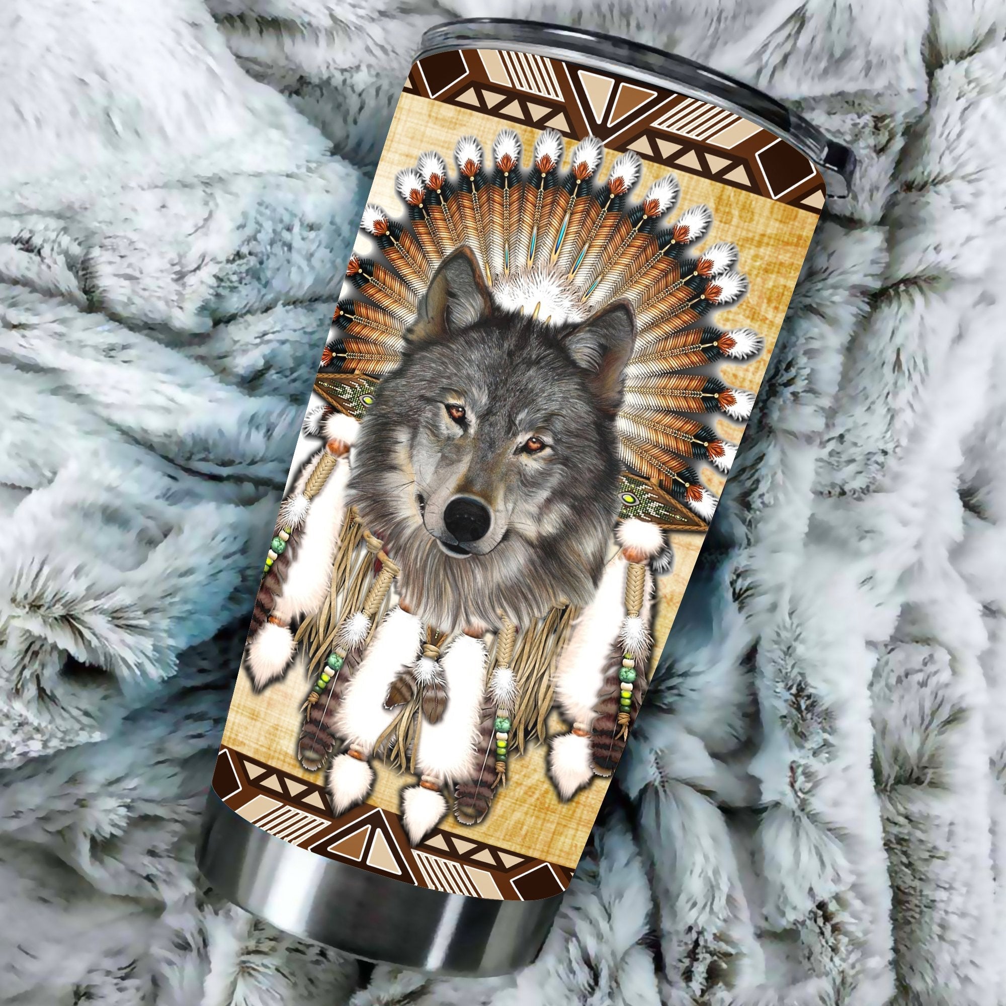 Native Wolf Tumbler WCS