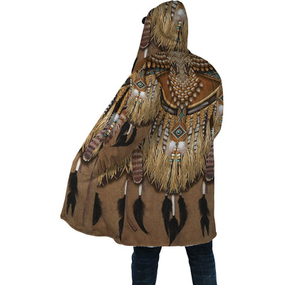 Brown Native Pattern Cloak - Native American Pride Shop