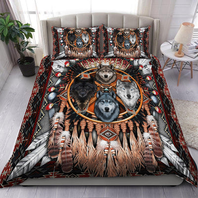 Wolf Native American Bedding Set WCS