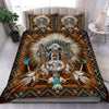 Brown Wolf DreamCatcher Native American Bedding Set WCS