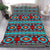 Red & Turquoise Native Pattern Bedding Set WCS