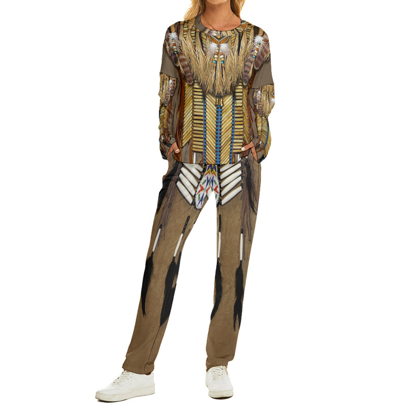 Native American Pattern Women's Pajama Suit WCS