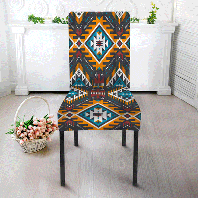 Multi Pattern Tribe Design Native American Tablecloth - Chair cover WCS