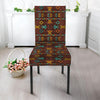 Brown Pattern Design Native American Tablecloth - Chair cover WCS