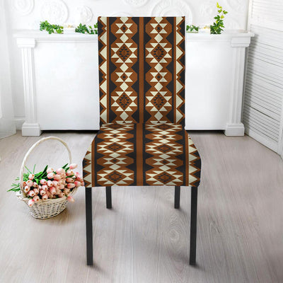 Brown Pattern Culture Design Native American Tablecloth - Chair cover WCS