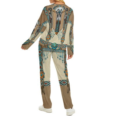 Native American Pattern Women's Pajama Suit WCS