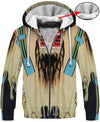 Native Patterns Pale Yellow 3D Hoodie - Native American Pride Shop