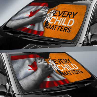 Every Child Matters Canada Flag Auto Sun Shade Sign Movement Orange Day Shirt Merch WCS