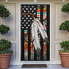 Native American Flag Feather Door Cover WCS