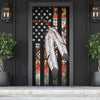 Native American Flag Feather Door Cover WCS