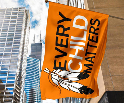 Every Child Matters Flag Orange Shirt Day Decor Children Support Decoration WCS