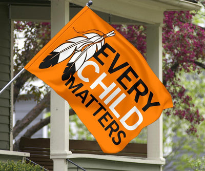 Every Child Matters Flag Orange Shirt Day Decor Children Support Decoration WCS