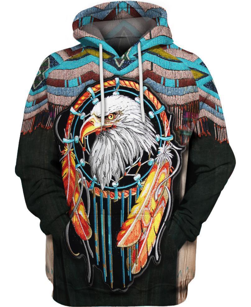 Brown Native Jacket Style 3D Hoodie - Native American Pride Shop