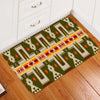 Dark Green Tribe Design Native American Doormat WCS