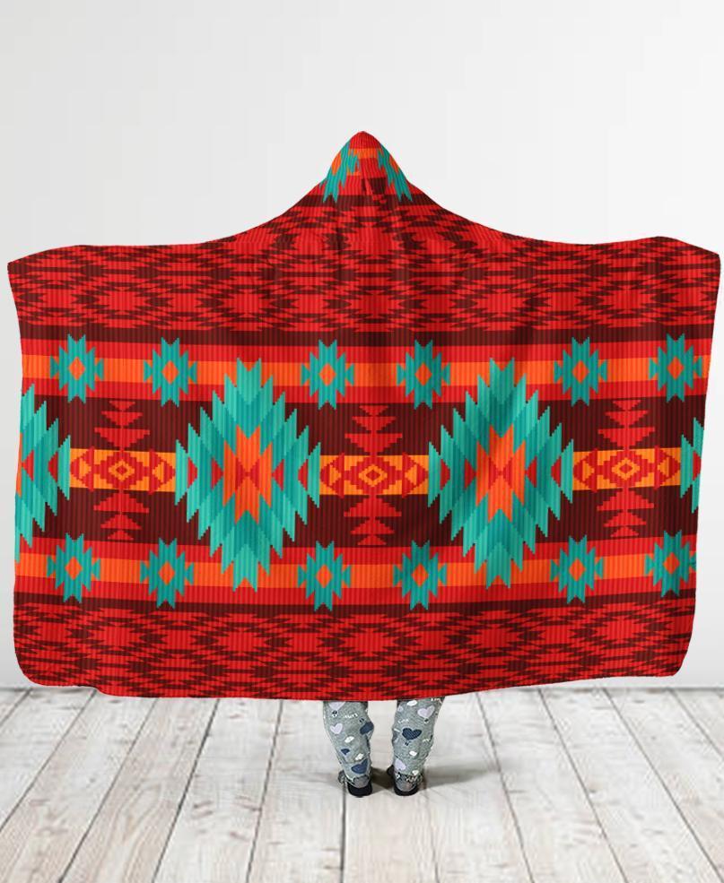 Pattern Hooded Blanket WCS