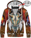 Native Bison Skull 3D Hoodie - Native American Pride Shop