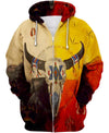 Native Buffalo Skull 3D Hoodie - Native American Pride Shop