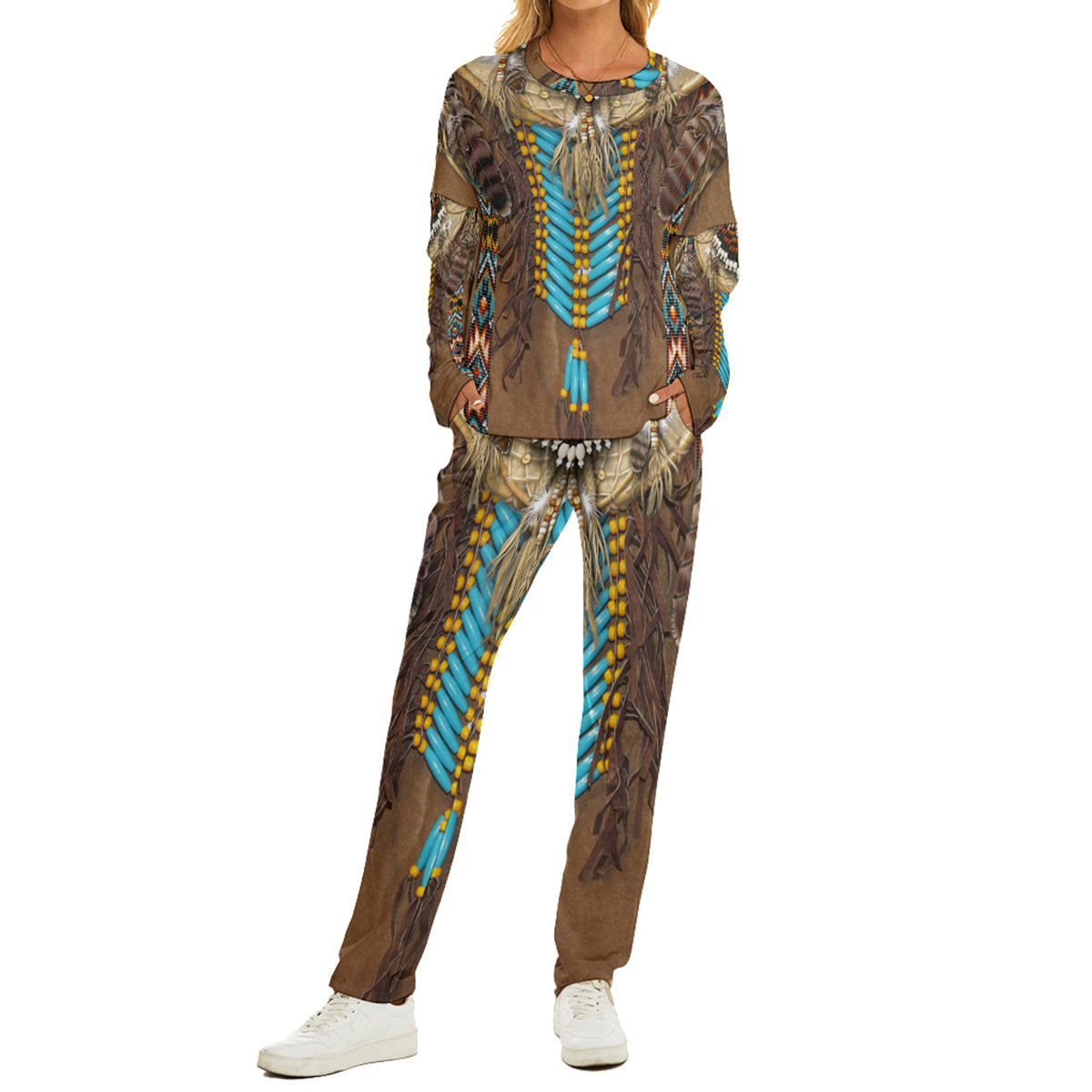 Native American Pattern Women's Pajama Suit WCS