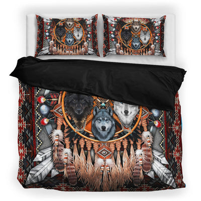 Wolf Native American Bedding Set WCS