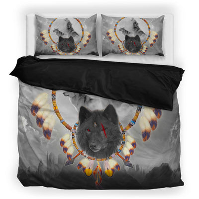 Wolf Native American Bedding Set WCS