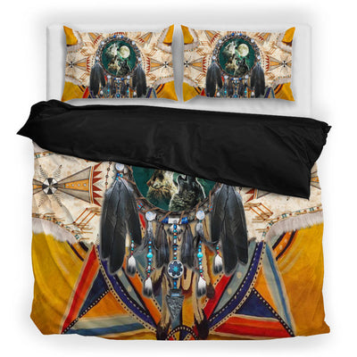 Native Three Wolves Bedding Set WCS