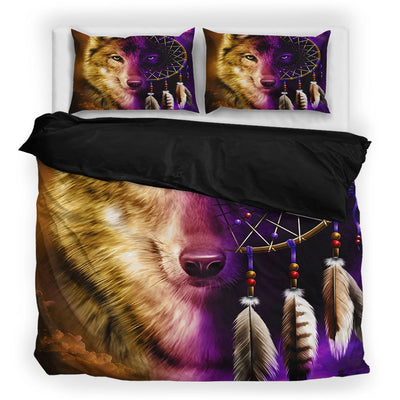 Native Two-Color Wolf Bedding Set WCS