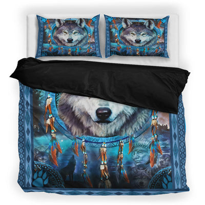 Blue Wolf Native American Bedding Set WCS