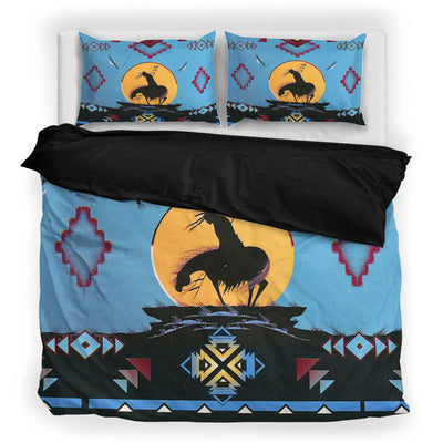 Blue Native Ride Horse Bedding Set WCS