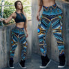 Blue Native Pattern Dream Catcher Leggings WCS