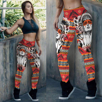 Native Pattern Dream Catcher Leggings WCS