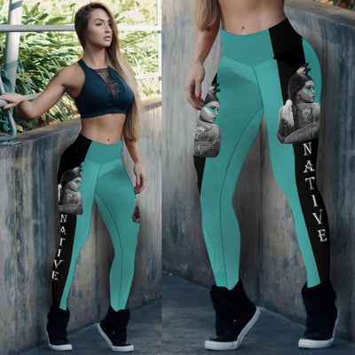 3D Native Woman Dream Catcher Leggings WCS