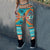 Red-Orange Motifs Dream Catcher Leggings WCS