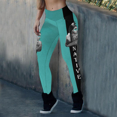 3D Native Woman Dream Catcher Leggings WCS