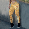 Yellow Buffalo Skull Dream Catcher Leggings WCS