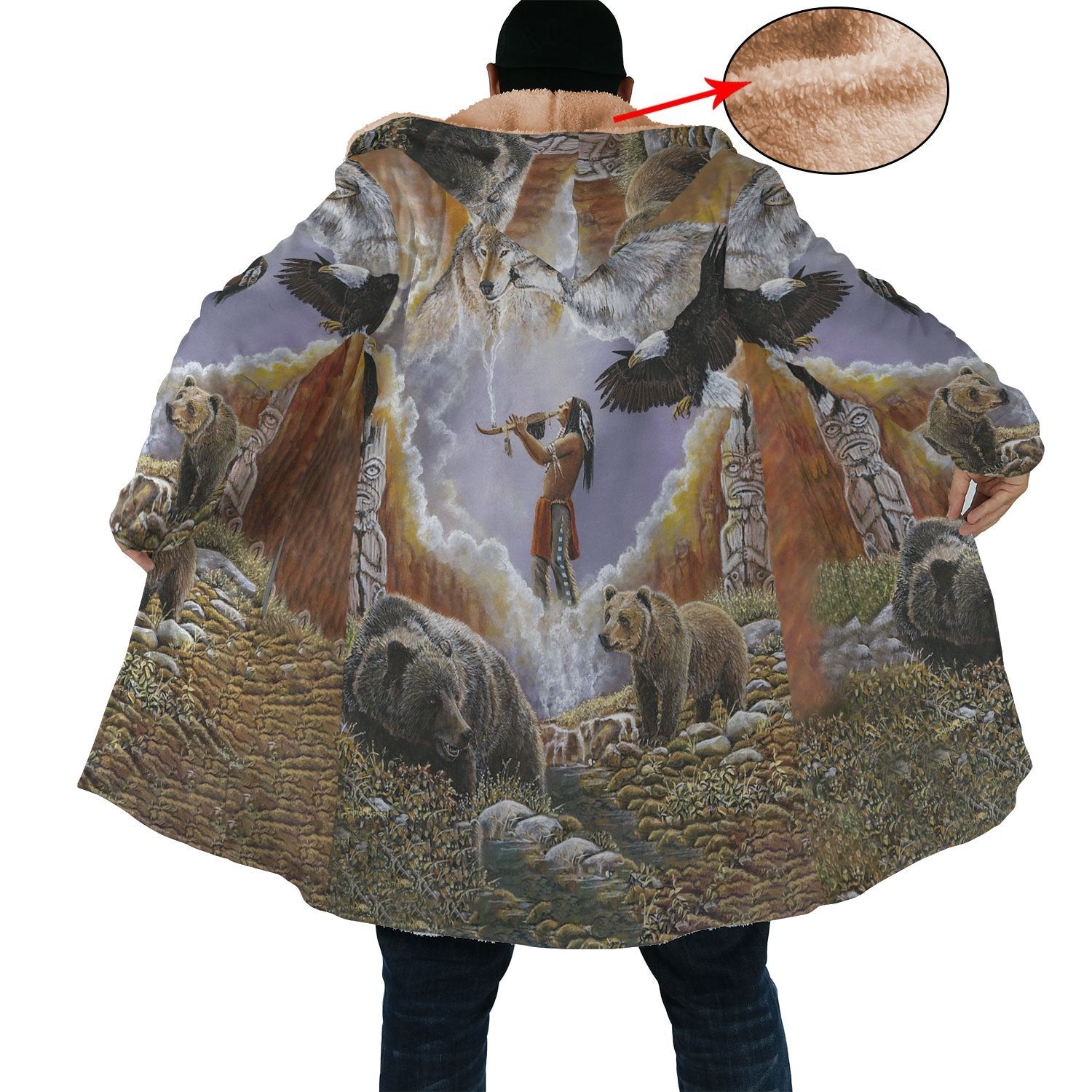 Animal Spirit Native Cloak - Native American Pride Shop