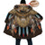 Dreamcatcher Pattern Horn Button Long Fleece Windbreaker WCS