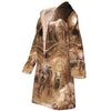 Wild Wolf & Eagle Horn Button Long Fleece Windbreaker WCS