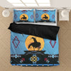 Blue Native Ride Horse Bedding Set WCS