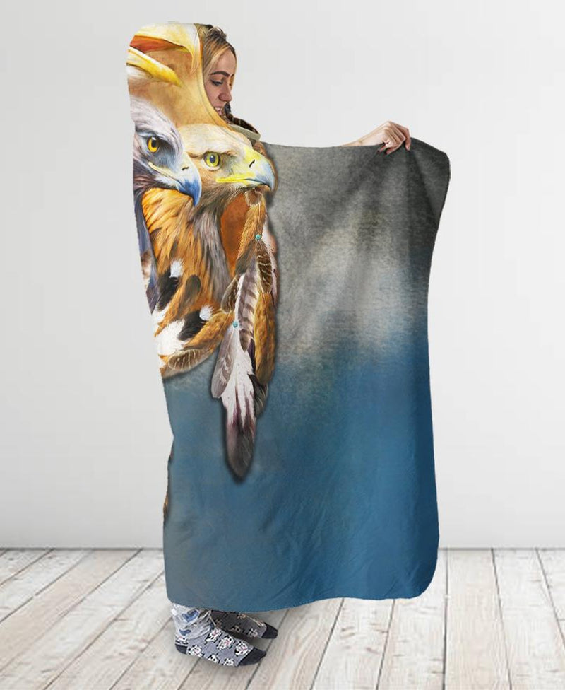 Eagle Hooded Blanket WCS