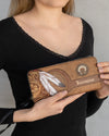 CUSTOM NAME HERE - Native American Wolves Womens Clutch Purse 12 WCS