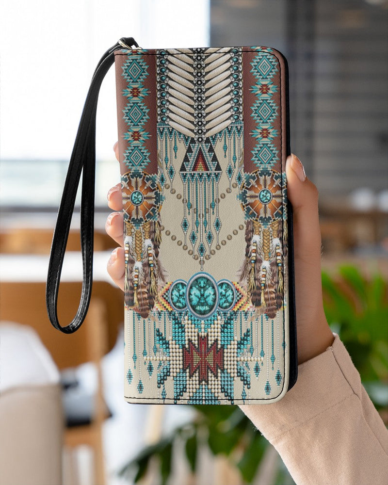 Native American Wolves Womens Clutch Purse 08 WCS