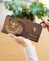 CUSTOM NAME HERE - Native American Wolves Womens Clutch Purse 05 WCS