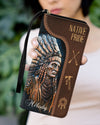 CUSTOM NAME HERE - Native American Wolves Womens Clutch Purse 10 WCS