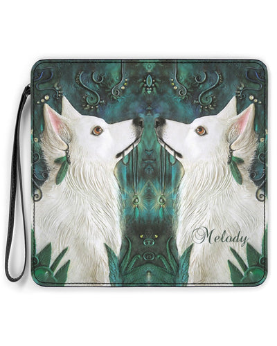 CUSTOM NAME HERE - Native American Wolves Womens Clutch Purse 06 WCS