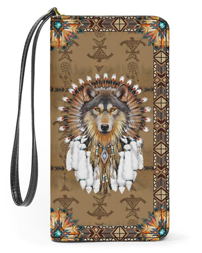 Native American Wolves Womens Clutch Purse 11 WCS