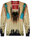 Native Patterns Pale Yellow 3D Hoodie - Native American Pride Shop