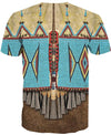 Native Pattern Blue 3D Hoodie - Native American Pride Shop