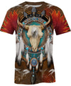 Native Bison Skull 3D Hoodie - Native American Pride Shop