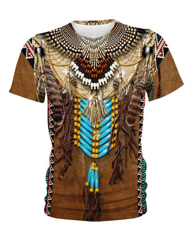 Native Fringed Motifs 3D Hoodie - Native American Pride Shop