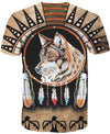 Striped Wolf Native 3D Hoodie - Native American Pride Shop